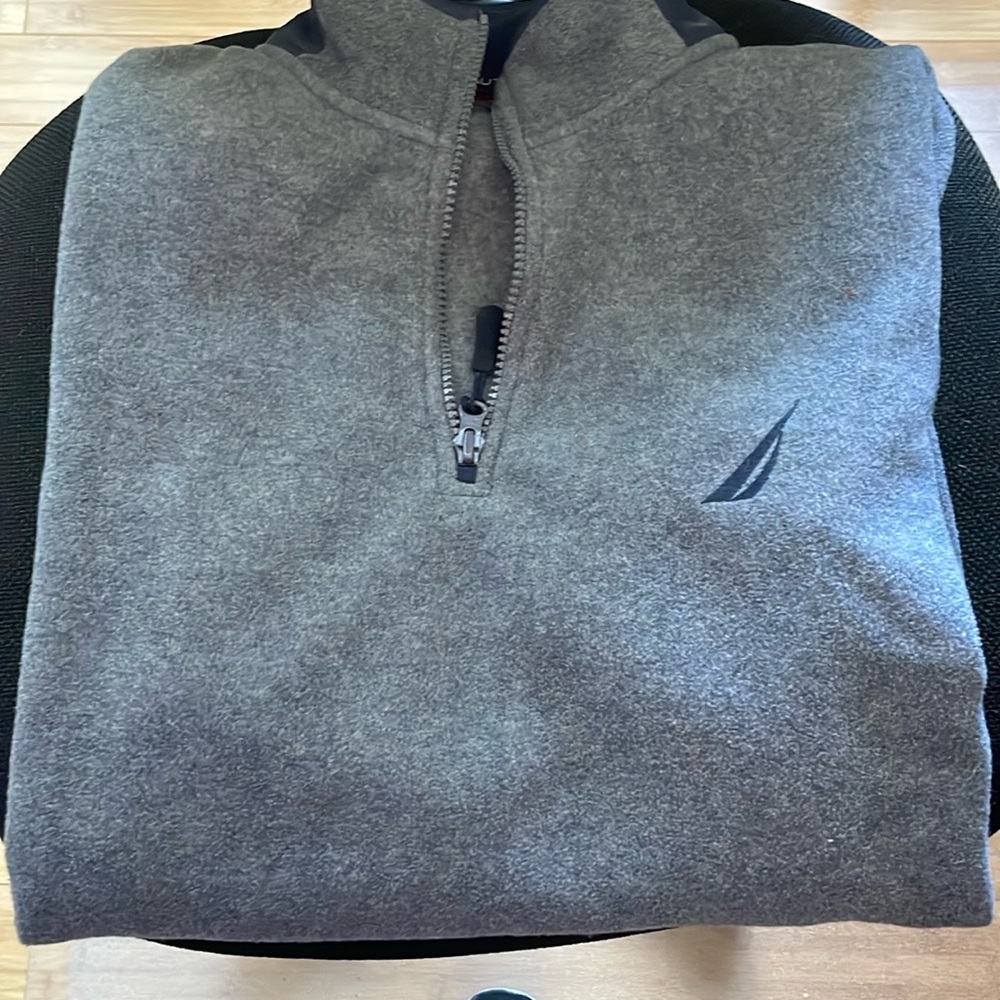 Nautical fleece pullover